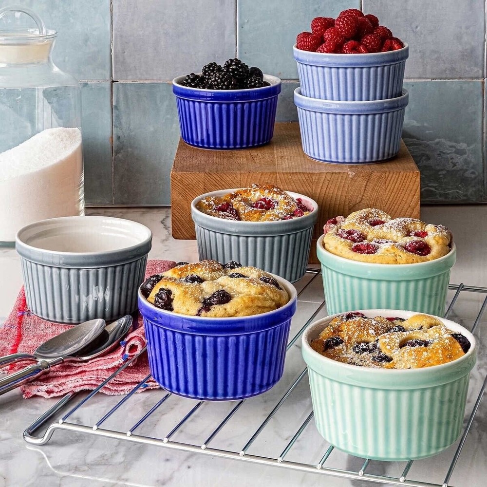 Overandback "Cook & Serve" 8-Piece Ramekin Set